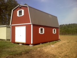 Barn with Attic (Red with White Trim)