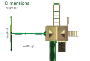 Caymen Playset Dimensions