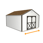 Storage building width