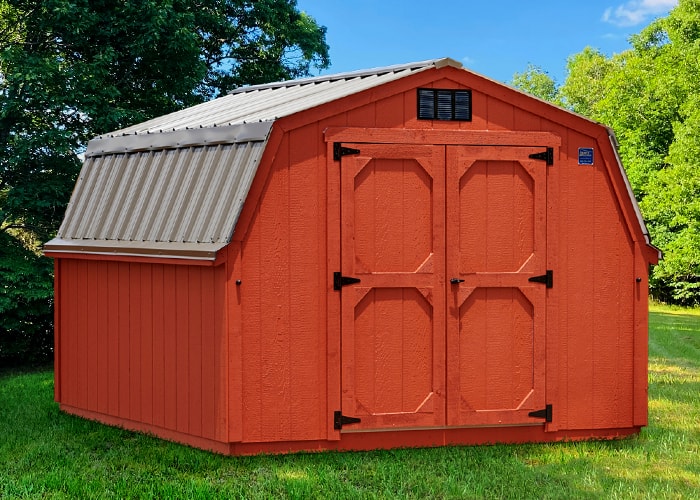 red small shed